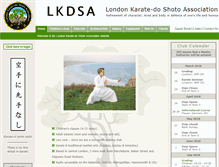 Tablet Screenshot of londonkarate.org.uk